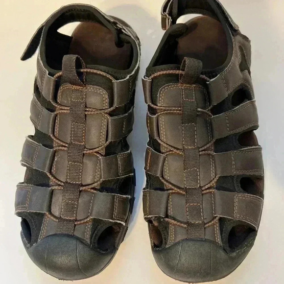 Sketchers Sport Sandals Chocolate Brown Men’s Size 11 - Picture 2 of 8